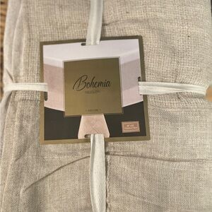 Bohemia Textured Tablecloth 60”x84” – Neutral Beige, Cotton Blend
